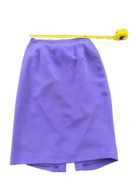 Vintage Purple/Blue Women's Silk Pencil Skirt